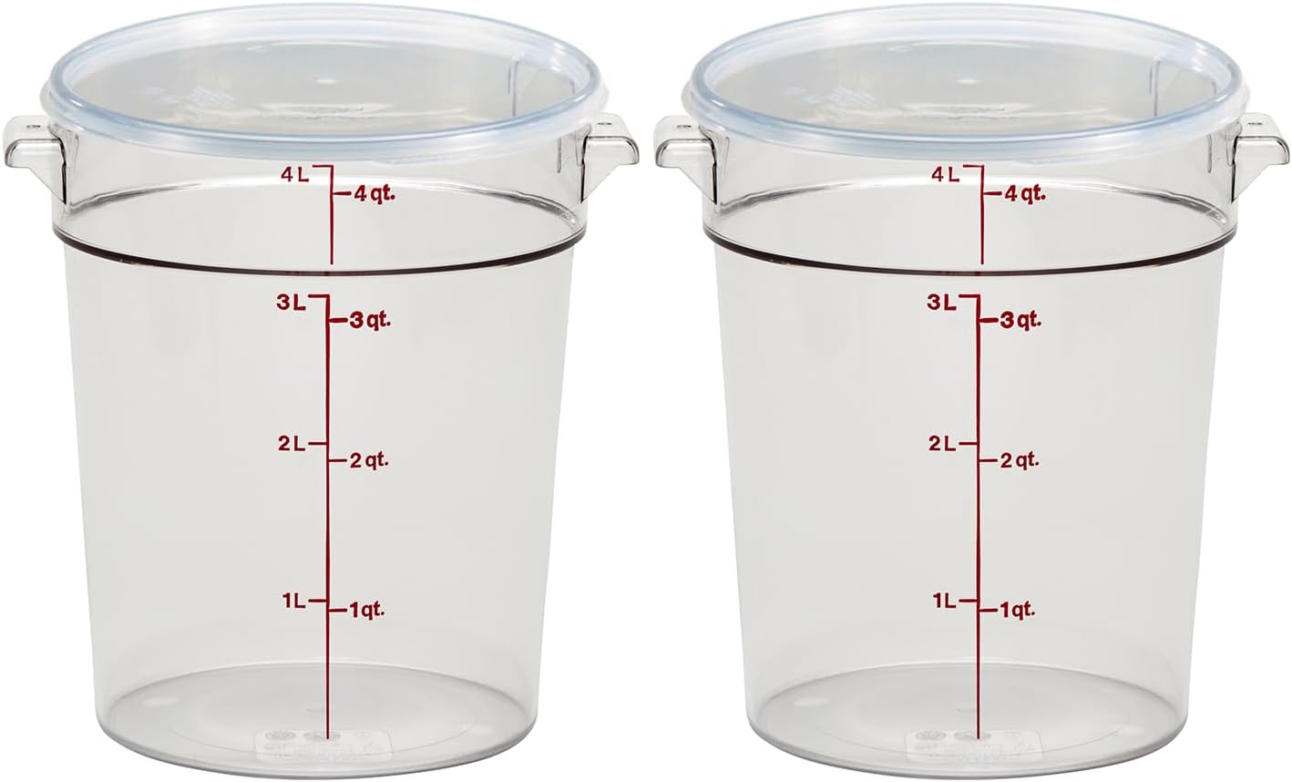 Food Storage Quart Containers - Food Storage Container with Lid (2