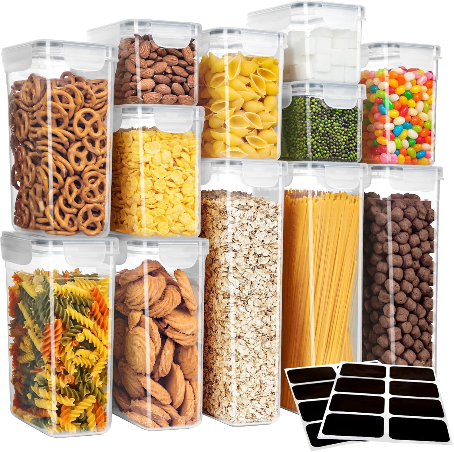 Set Food Storage - 12 Pack Airtight Food Storage Container