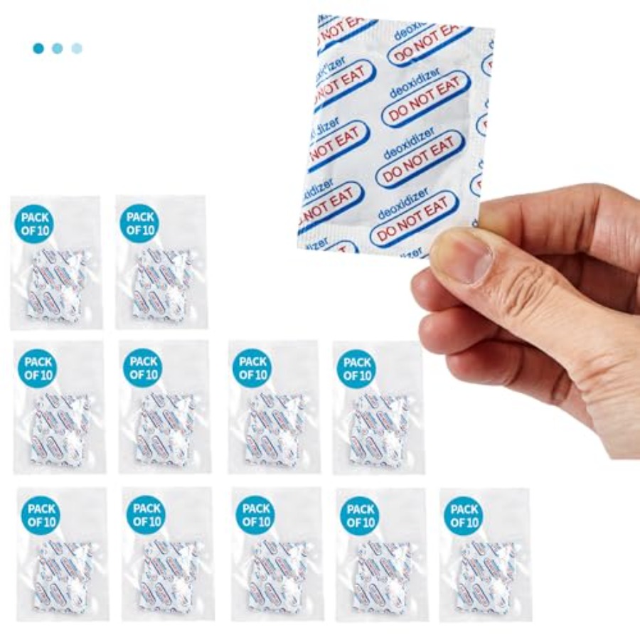 Food Storage Oxygen Absorbers - 110 Packs 100CC Food Grade Oxygen