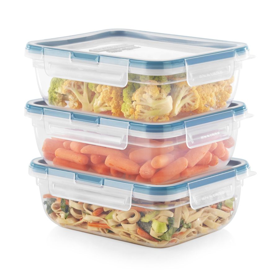 Food Storage Containers Tupperware - Total Solution 3Pack 8.5Cup Plastic Food