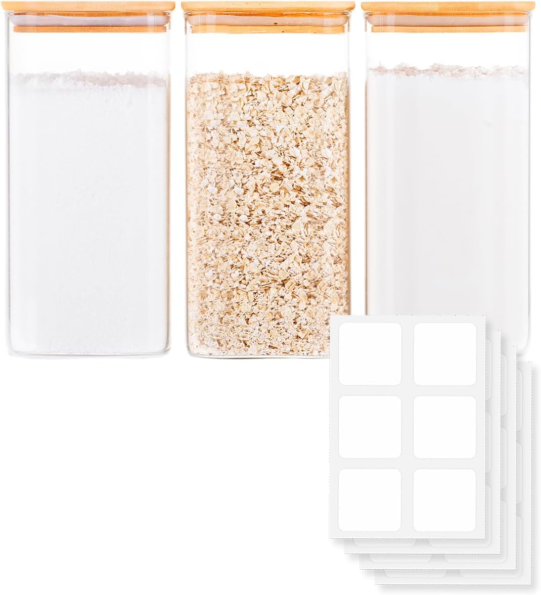 Food Storage Containers Glass - Glass Food Storage Jars with Airtight