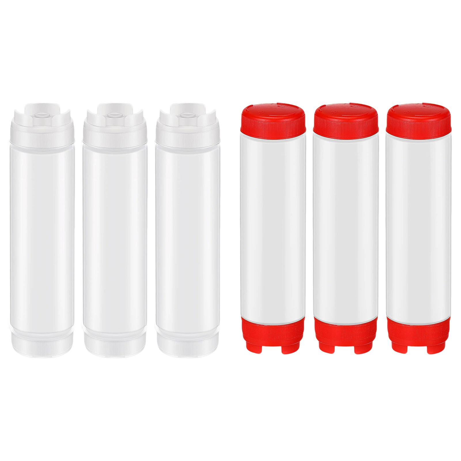 Salad Dressing Bottle - 3 Pieces Condiment Squeeze Bottles Bottles