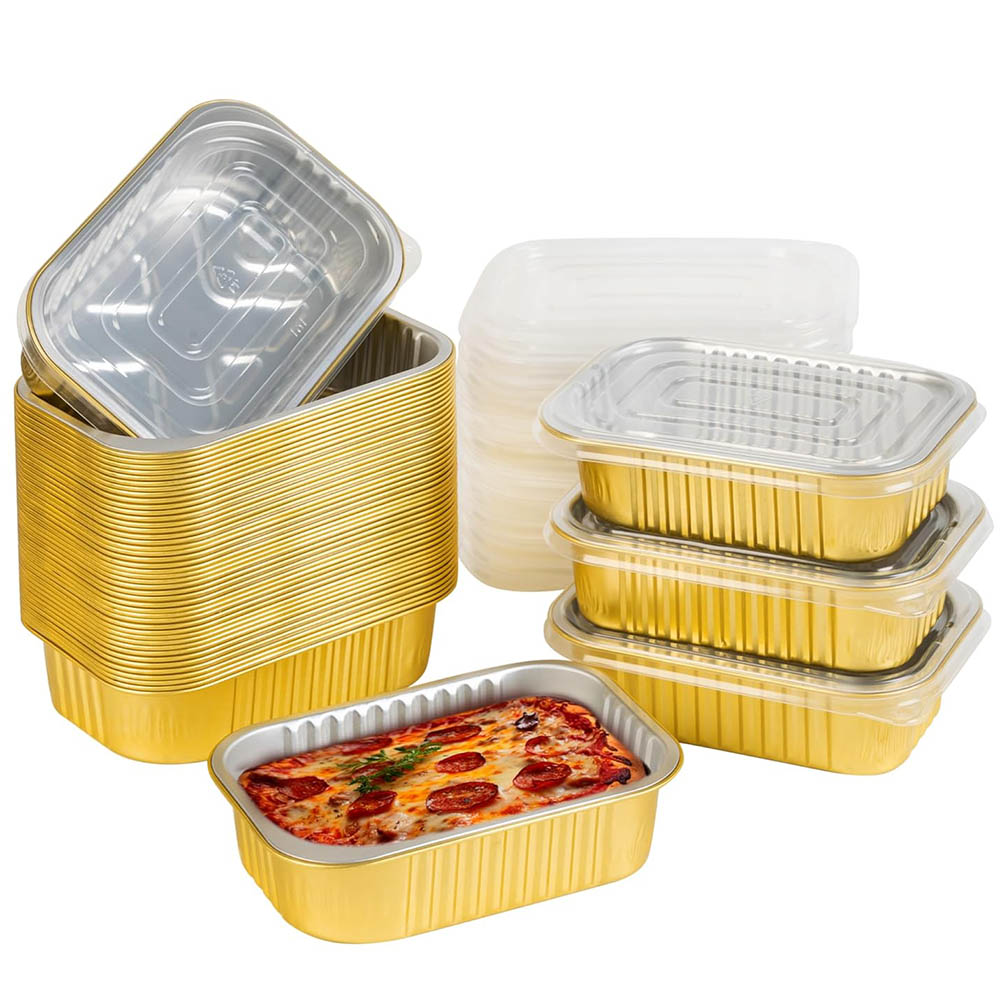 Food Storage Safety - Small Aluminum Pans with Lids Heavy