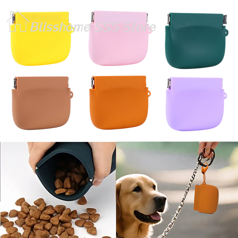 Lock And Lock Food Storage - 【S】Silicone Dog Treat Pouch Portable Pet