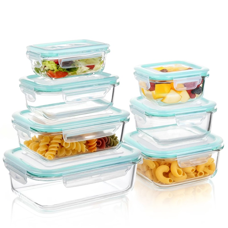 Food Storage Containers Tupperware - Glass Food Storage Containers with Lids,7