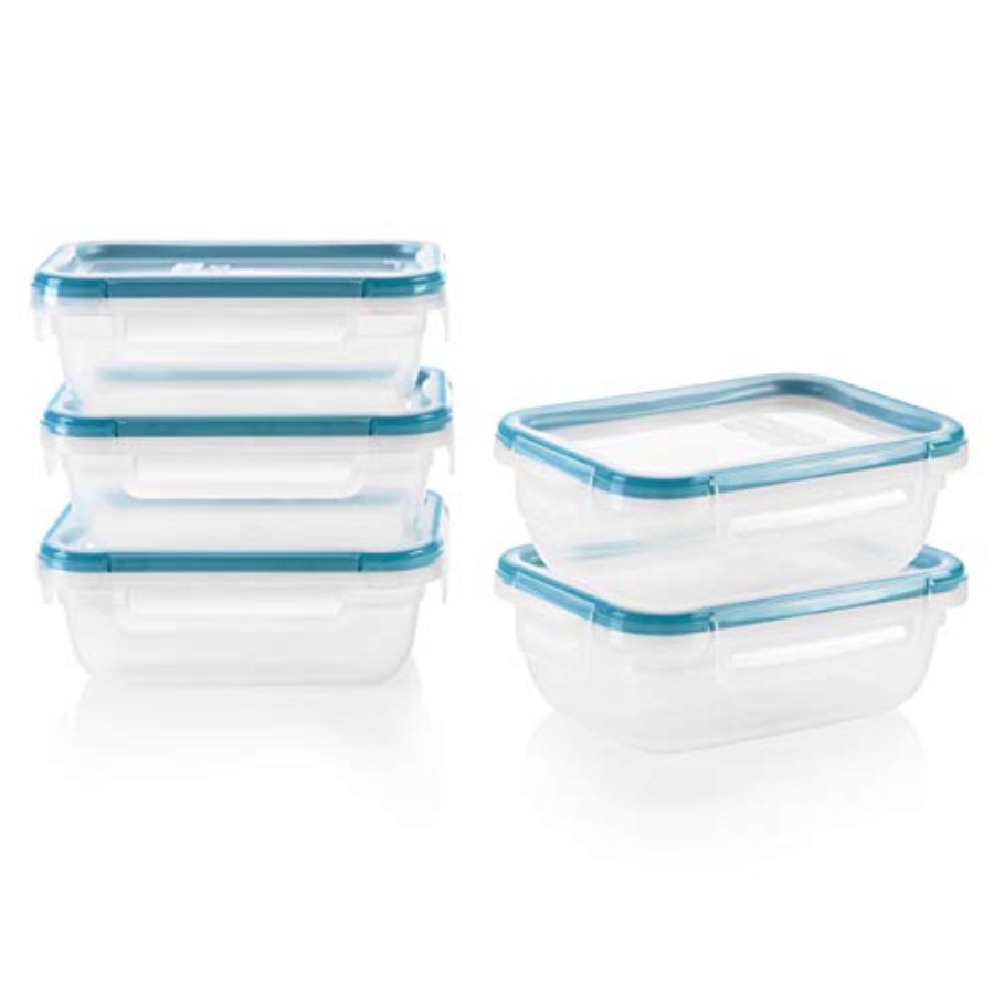 Food Storage Containers Tupperware - Plastic Total Solution 5-Pack 3-Cup Food