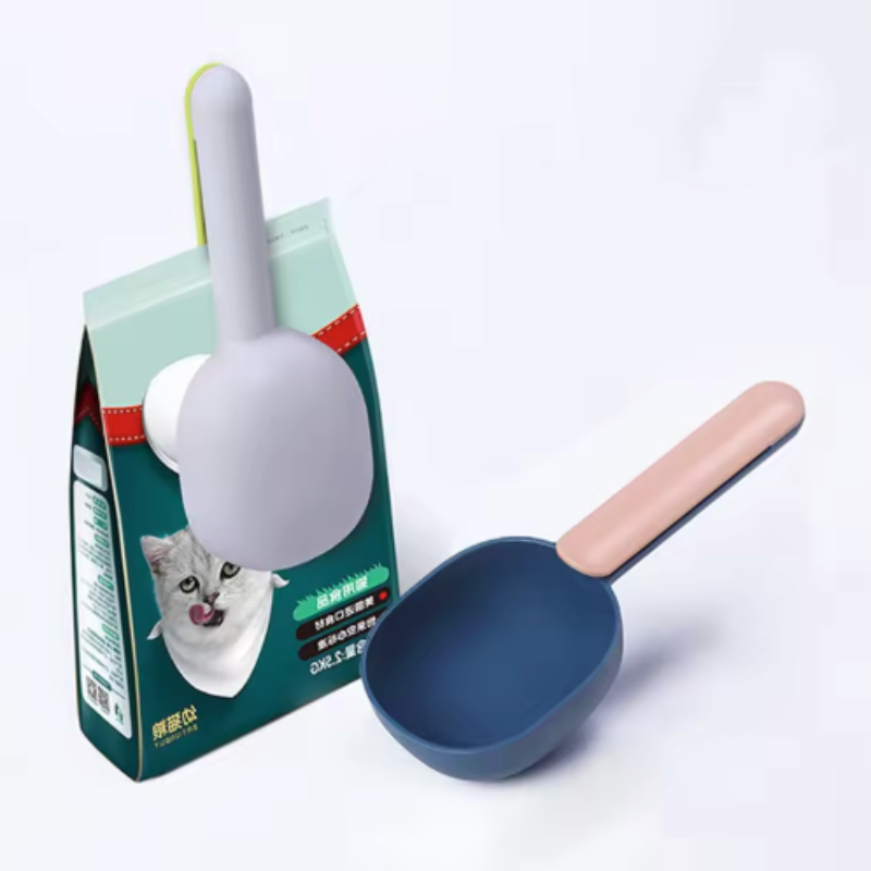Food Storage With Scoop - Multifunctional Pet Food Shovel Spoon with
