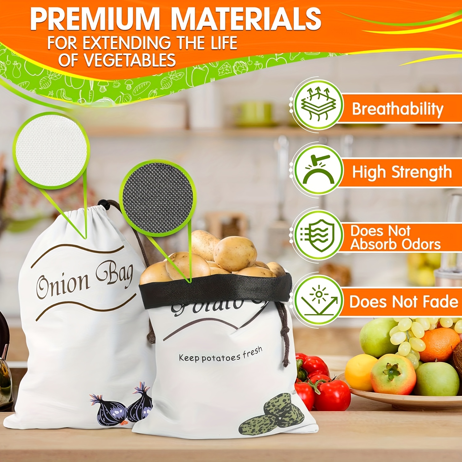 2pcs Reusable Vegetable Storag – Food Storage In Roots recenzja i cena