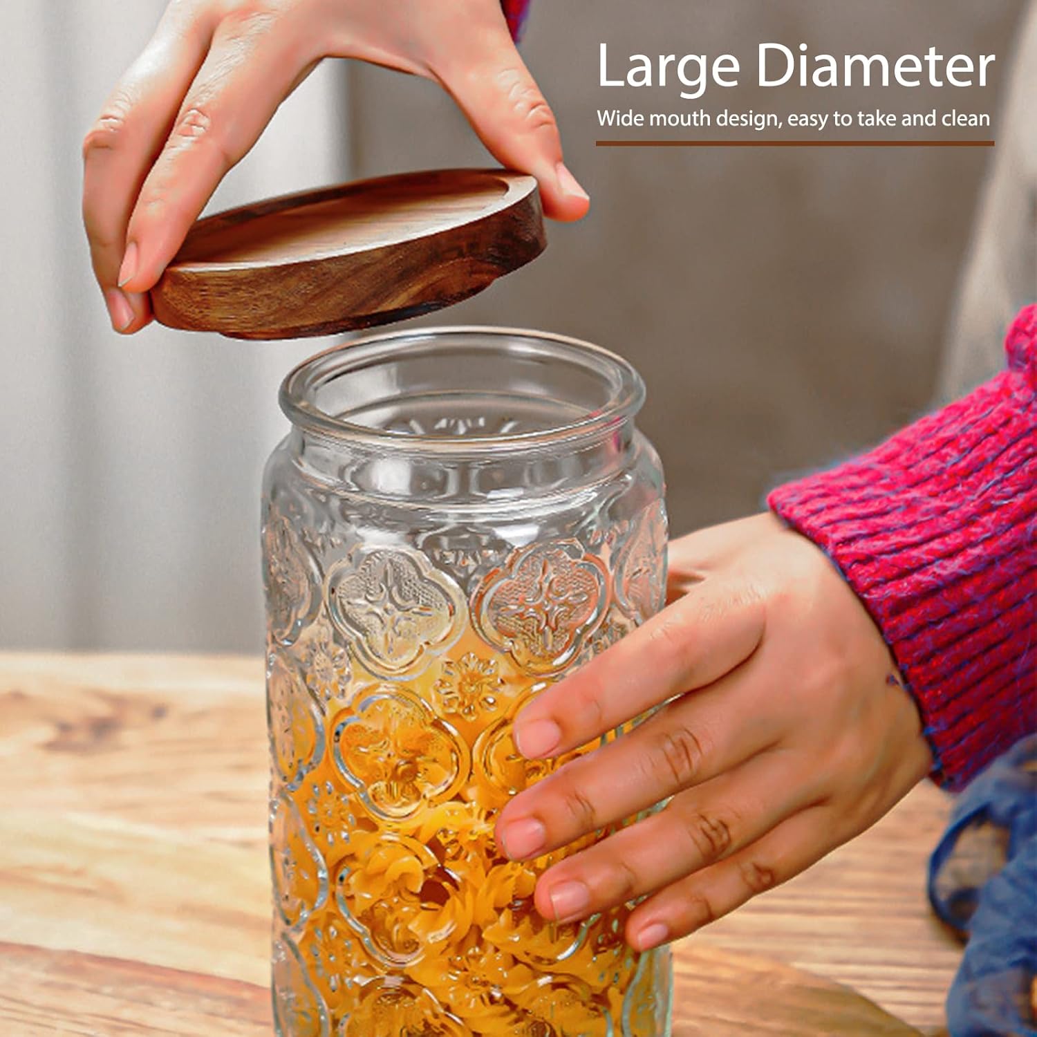 35oz/1000ml Glass Storage Jars – Food Storage Containers Glass recenzja i cena
