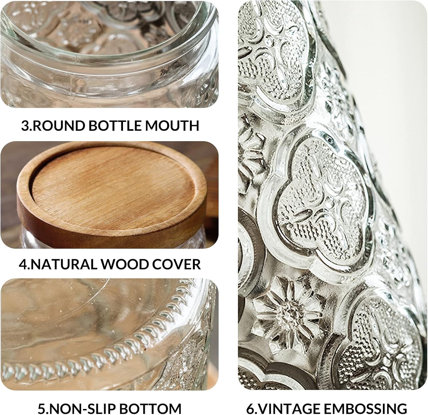 35oz/1000ml Glass Storage Jars – Food Storage Containers Glass recenzja i cena