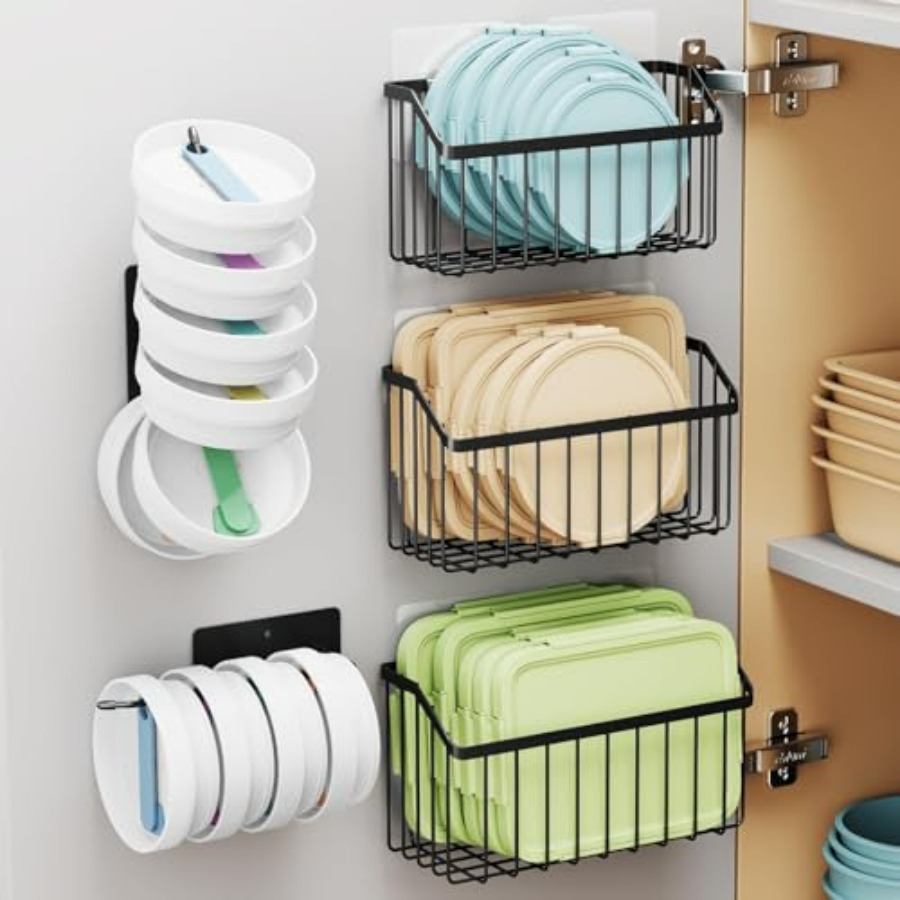 5PCS Cabinet Door Lid Organize – Food Storage Containers Tupperware recenzja i cena
