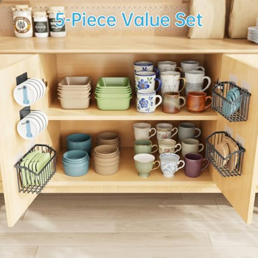 5PCS Cabinet Door Lid Organize – Food Storage Containers Tupperware recenzja i cena