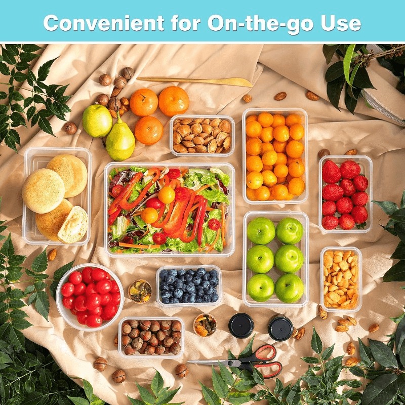 6-Piece Plastic Food Storage C – Food Storage Stackable Containers recenzja i cena