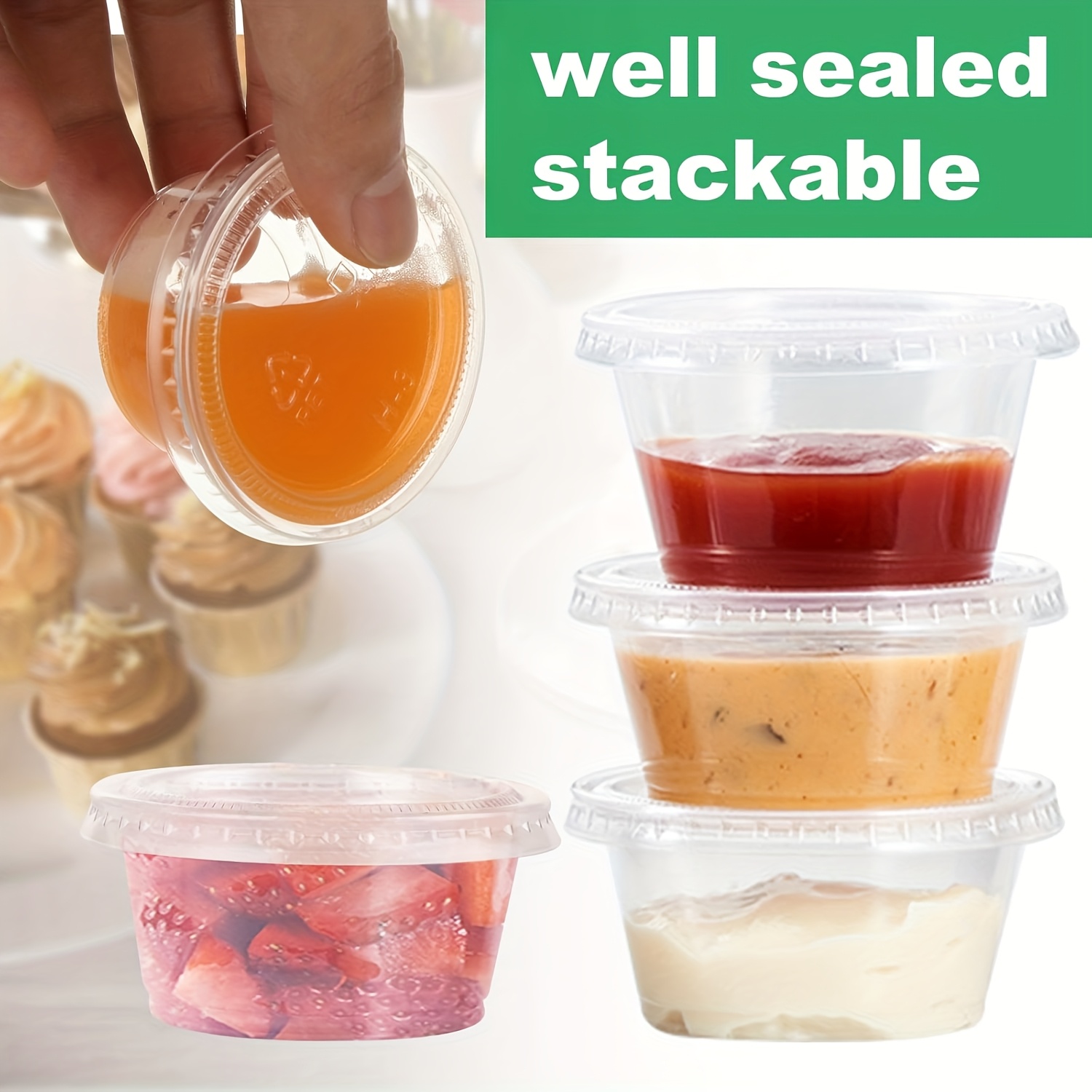 50/100pcs Disposable Sauce Sea – Food Storage Safety recenzja i cena