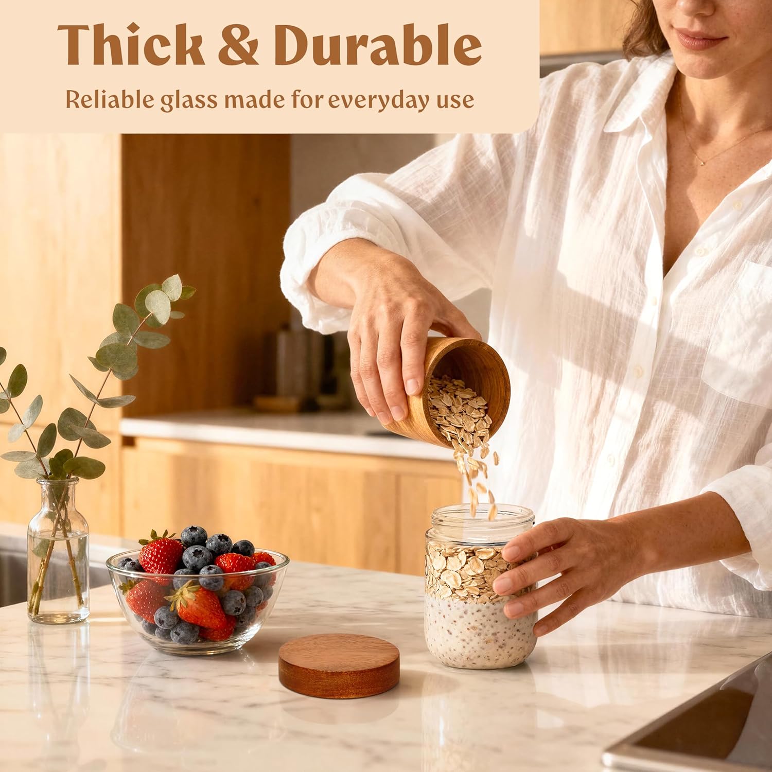 Overnight Oats Containers with – Food Storage Containers Glass recenzja i cena