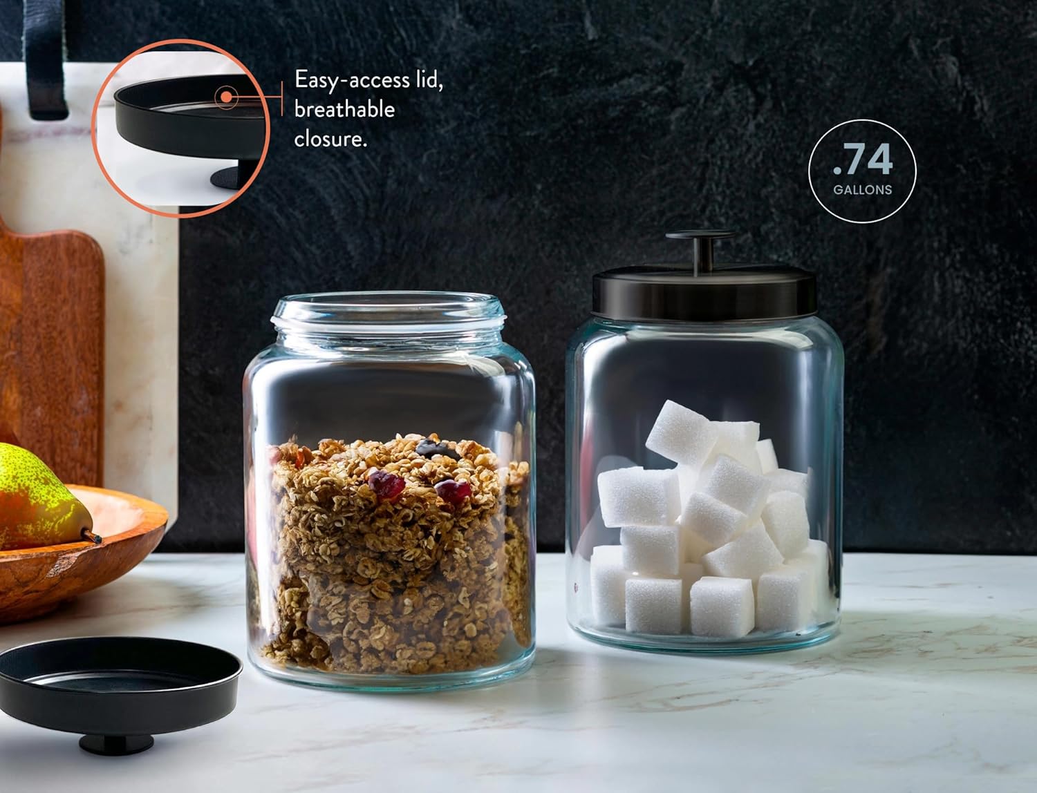Glass Kitchen Canister Set, Fo – Food Storage Containers Glass recenzja i cena