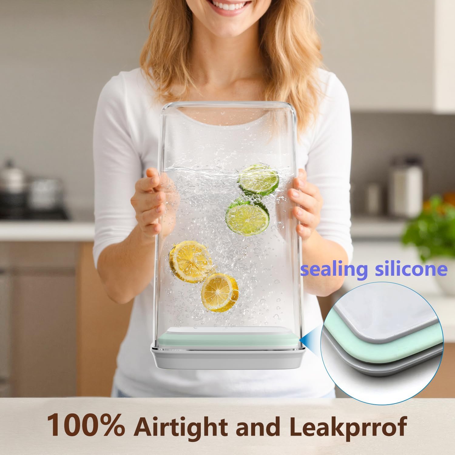 4 Pcs Large Pop Airtight Food  – Set Food Storage recenzja i cena