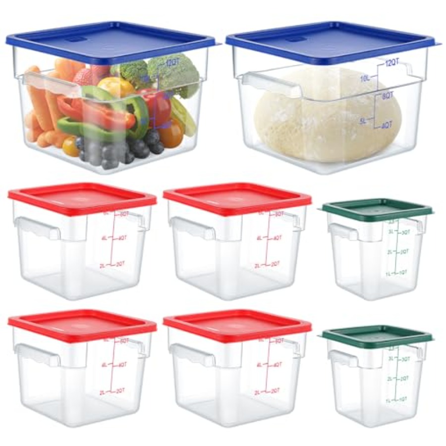 8 Set Square Food Storage Cont – Food Storage Quart Containers recenzja i cena