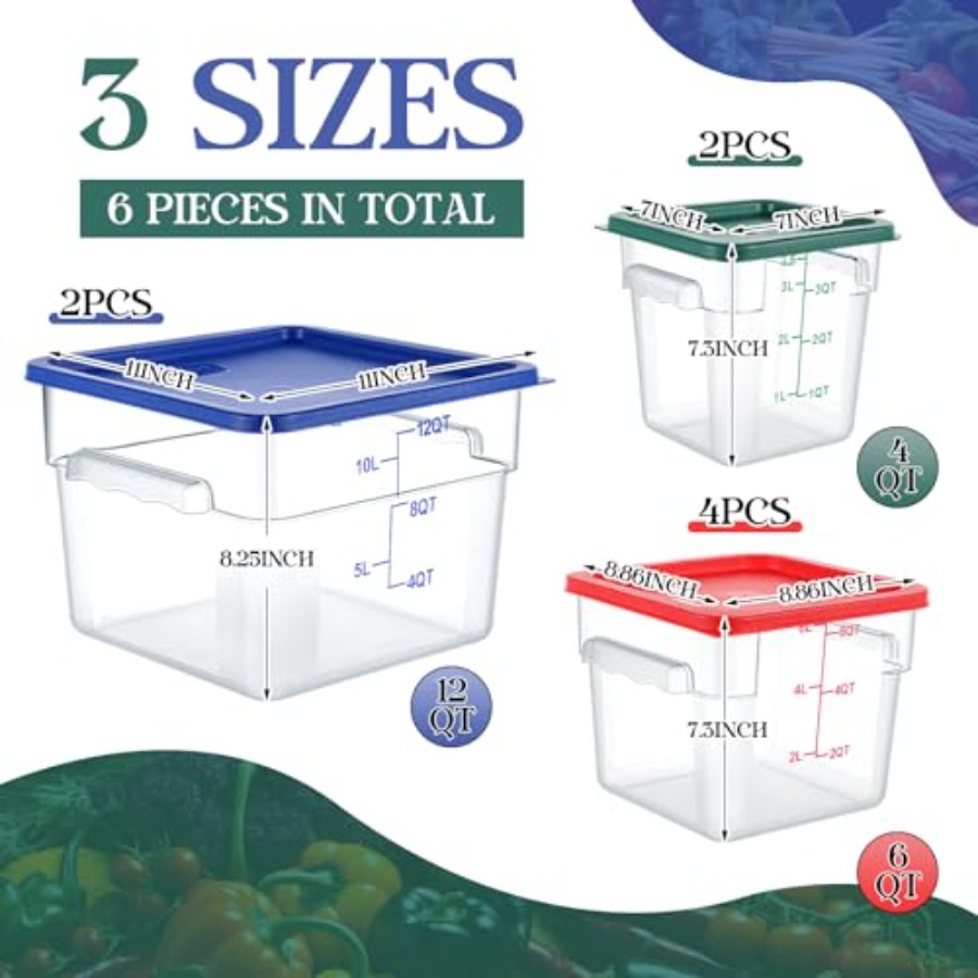 8 Set Square Food Storage Cont – Food Storage Quart Containers recenzja i cena