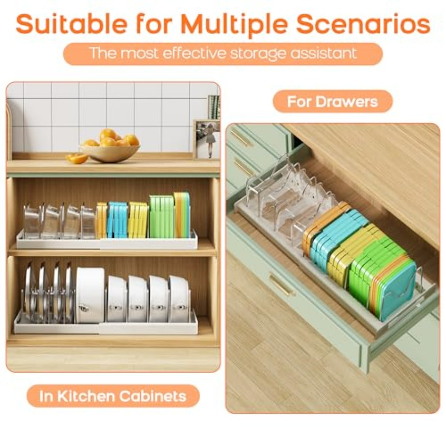 Pots and Pans Organizer for Un – Food Storage In Cabinets recenzja i cena