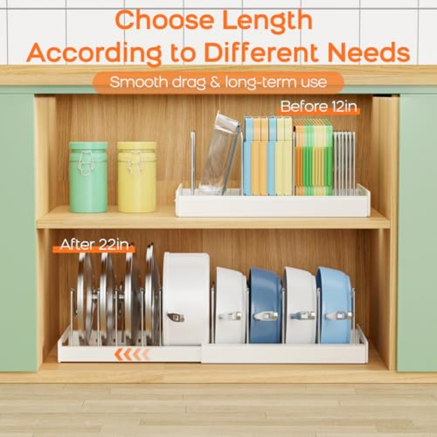 Pots and Pans Organizer for Un – Food Storage In Cabinets recenzja i cena