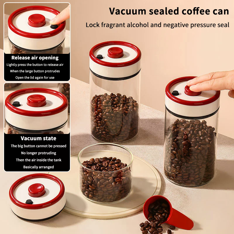 Coffee Beans Vacuum Sealed Tan – Food Storage Containers Glass recenzja i cena