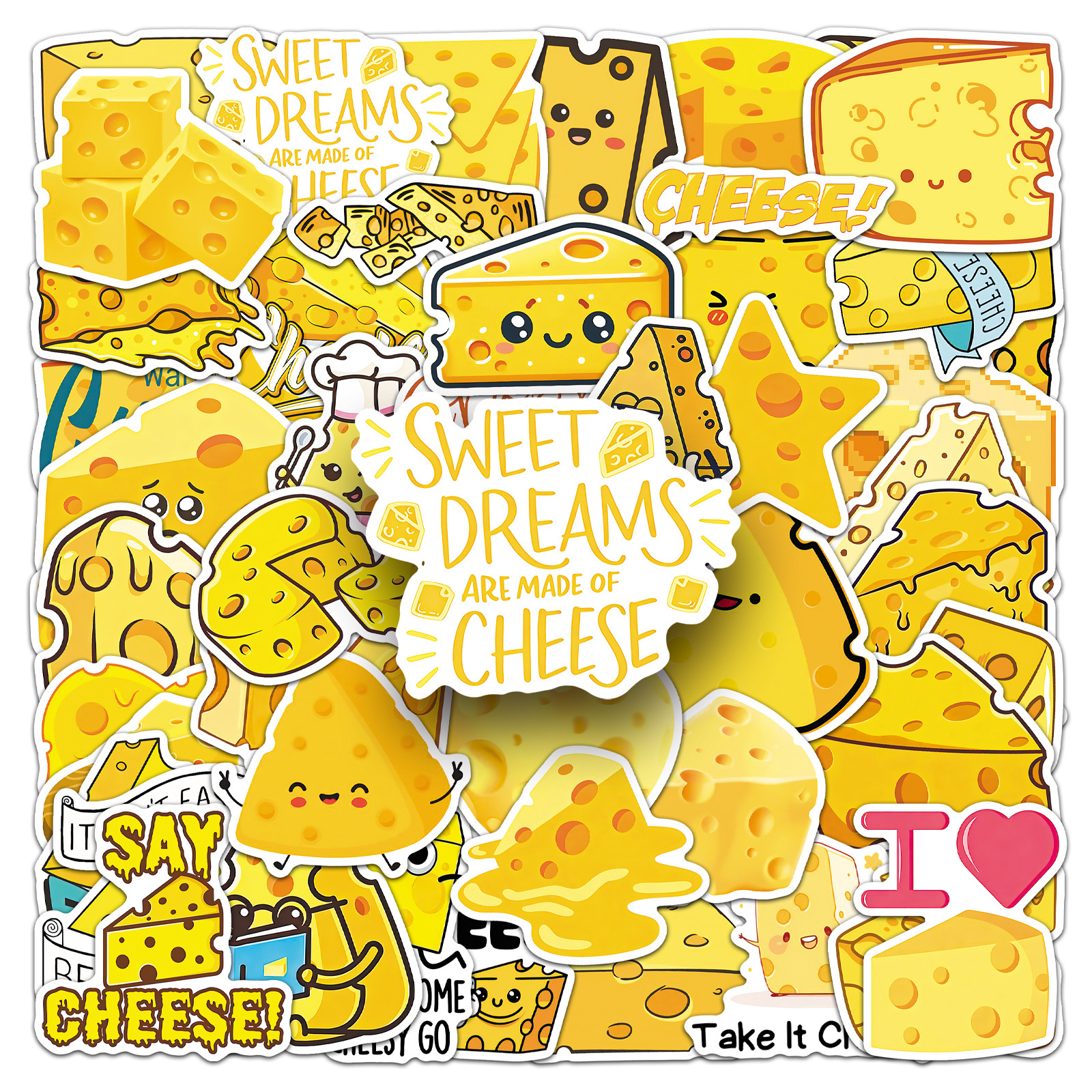 50 PCS Cartoon Cheese Food Doo – Food Storage In Cabinets recenzja i cena