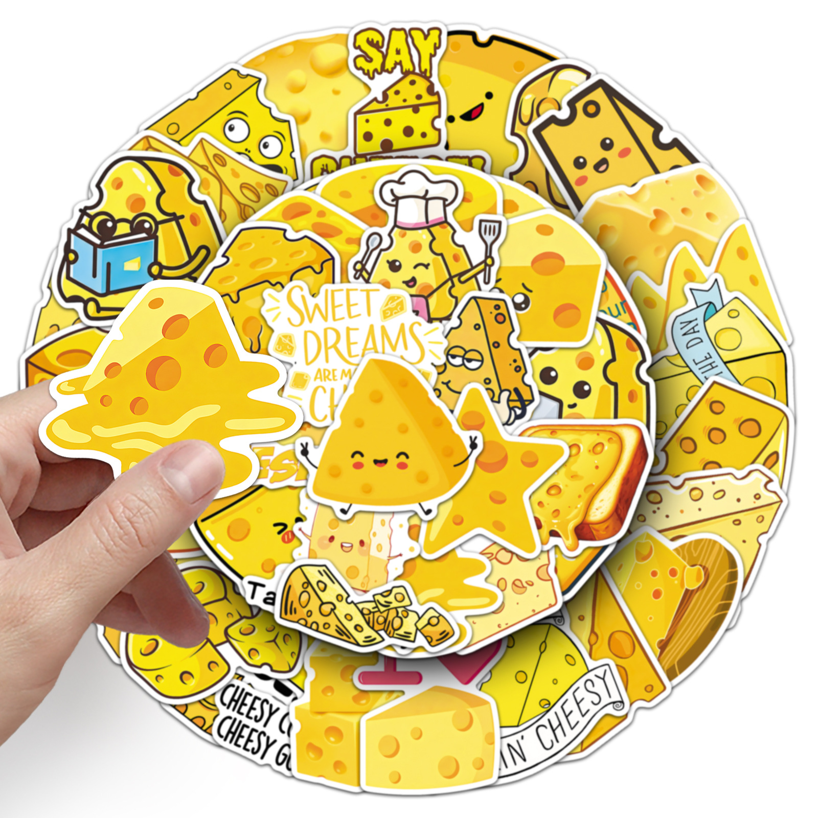 50 PCS Cartoon Cheese Food Doo – Food Storage In Cabinets recenzja i cena