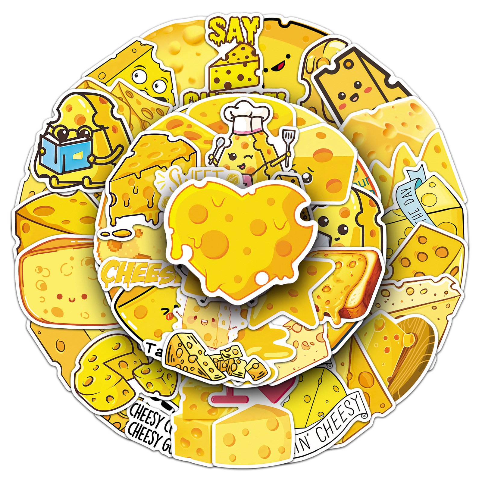 50 PCS Cartoon Cheese Food Doo – Food Storage In Cabinets recenzja i cena