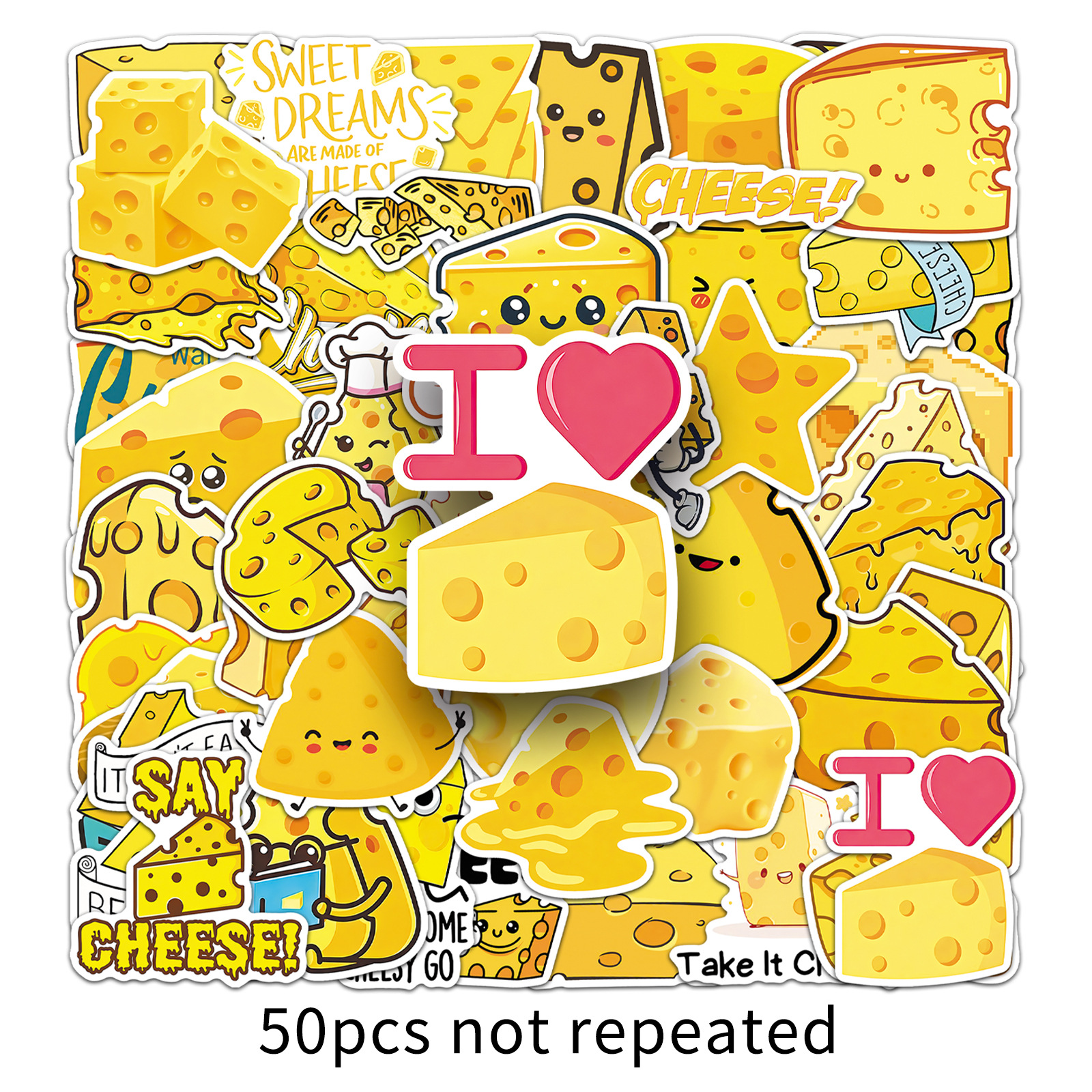 50 PCS Cartoon Cheese Food Doo – Food Storage In Cabinets recenzja i cena