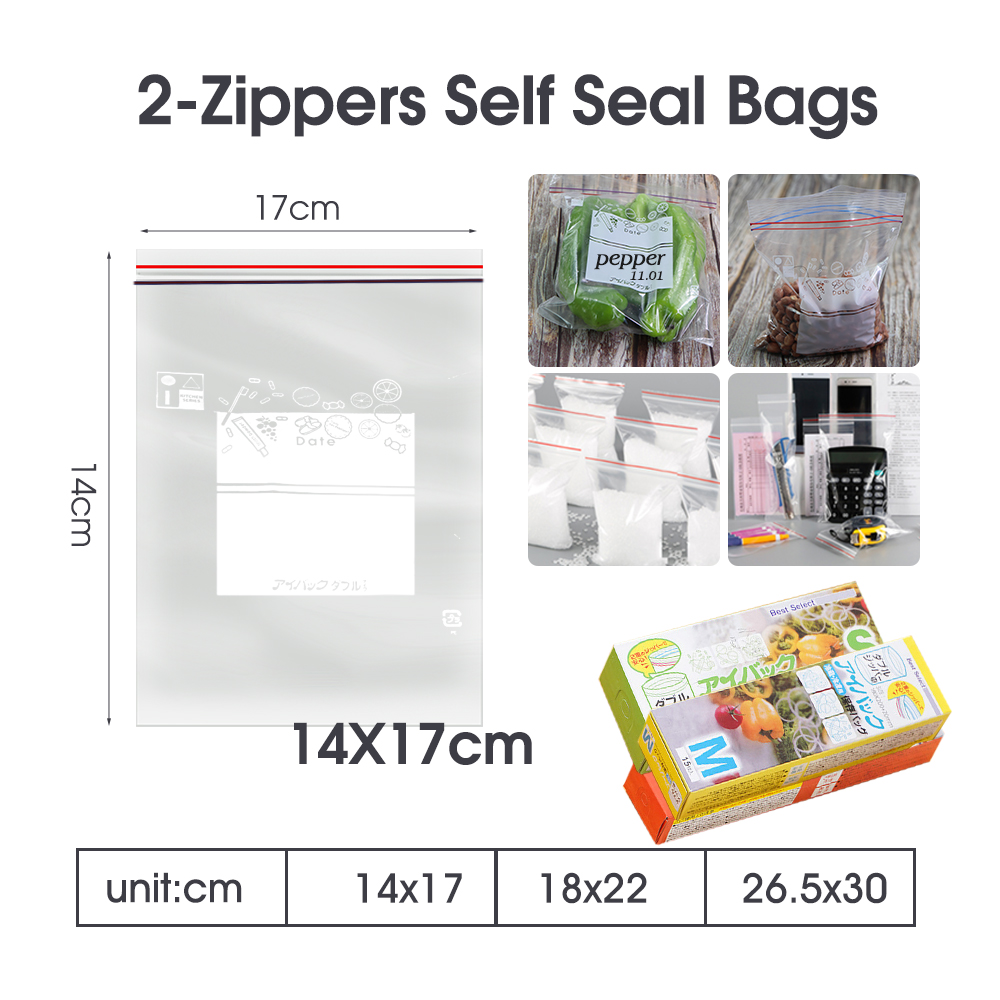 0.12mm Thick Resealable Dual Z – Lock And Lock Food Storage recenzja i cena