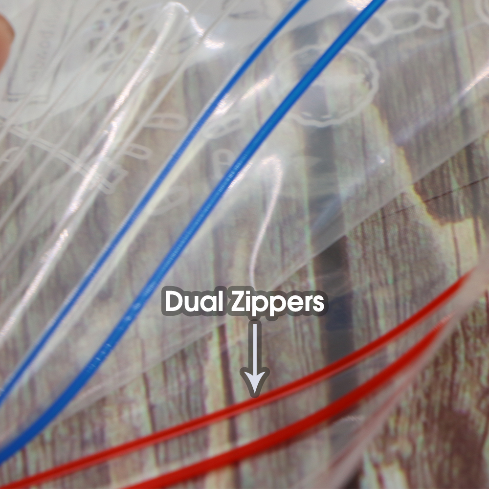 0.12mm Thick Resealable Dual Z – Lock And Lock Food Storage recenzja i cena