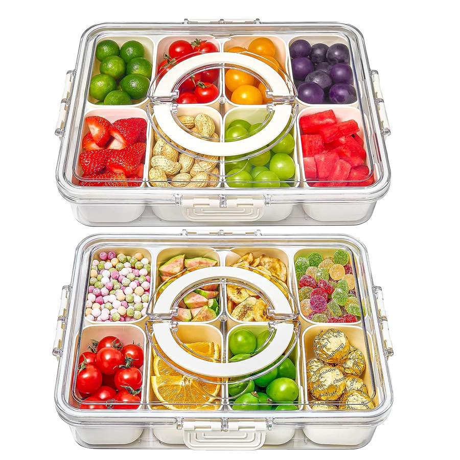 4/8Grid Snack Box Container Po – Food Storage Dividers recenzja i cena
