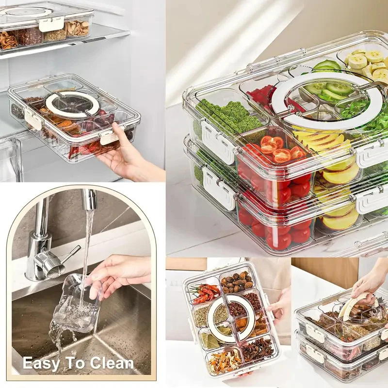 Transparent Divided Food Stora – Food Storage Dividers recenzja i cena