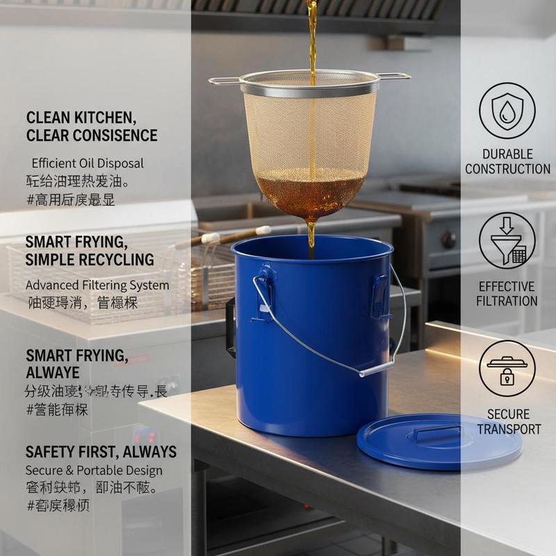 Carbon Steel Oil Storage Pail  – Lock And Lock Food Storage recenzja i cena