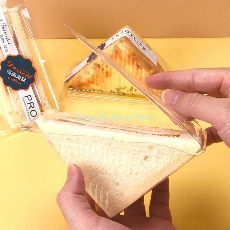 Y88C Pack of 100 PET Sandwich  – Food Storage Stackable Containers recenzja i cena