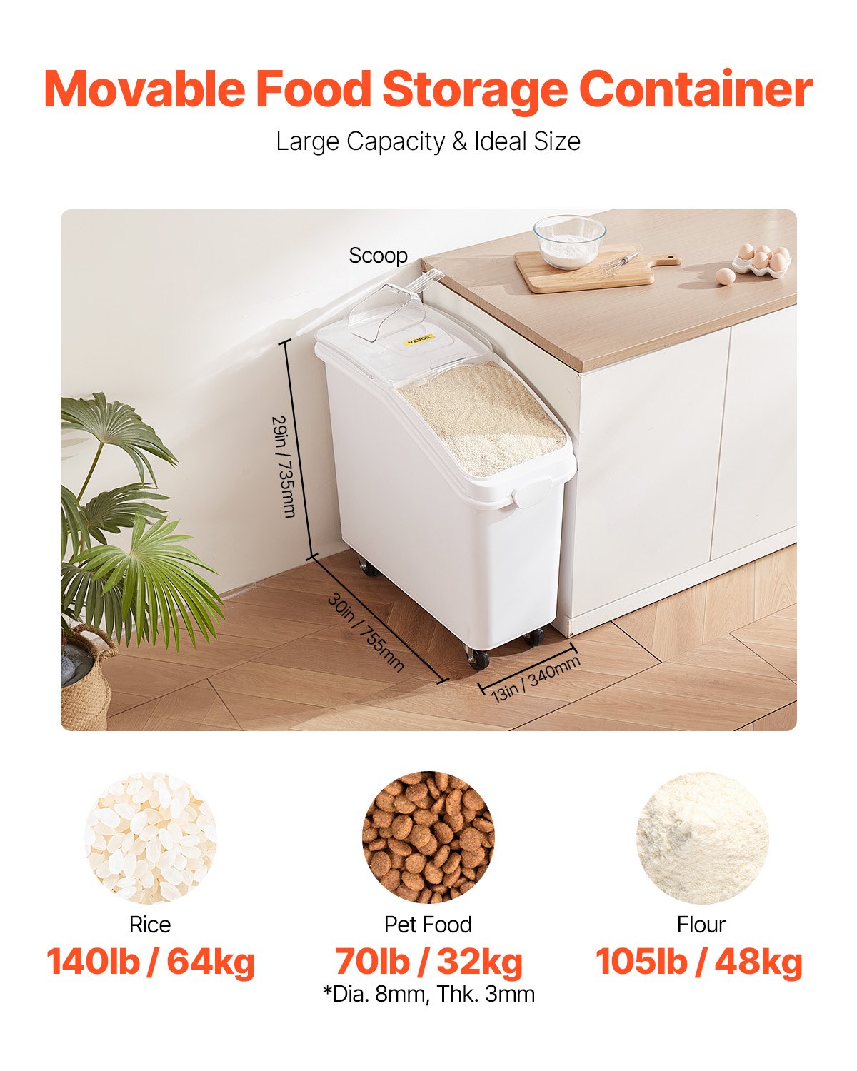 Food Ingredient Bin 21Gallon/8 – Food Storage With Scoop recenzja i cena