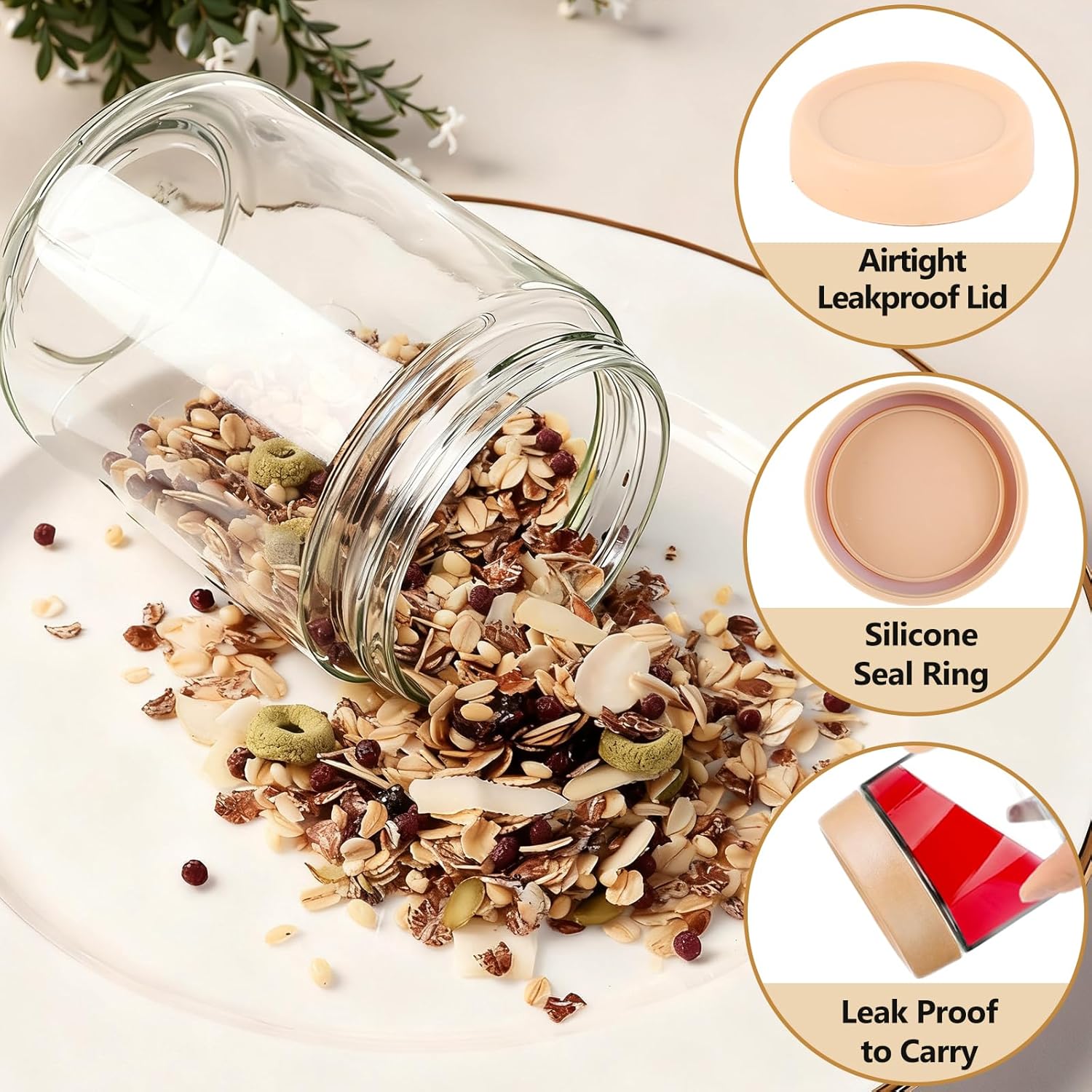 12 Pack Overnight Oats Contain – Food Storage Containers Glass recenzja i cena