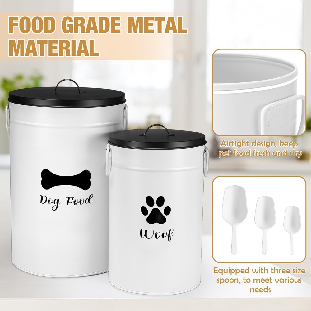 Extra Large 30+14 lbs Metal Do – Food Storage With Scoop recenzja i cena