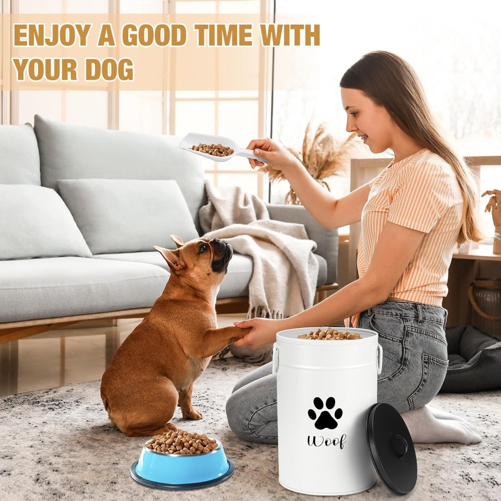 Extra Large 30+14 lbs Metal Do – Food Storage With Scoop recenzja i cena