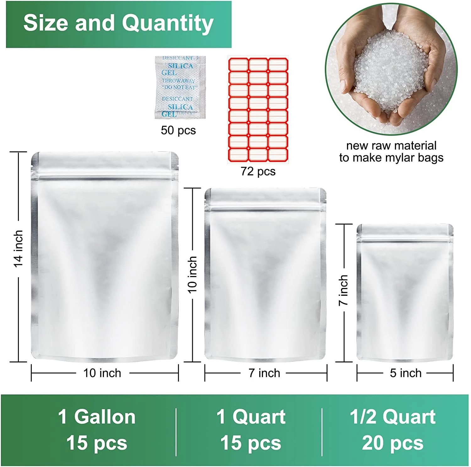 50Pack Aluminum Foil Package B – Food Storage Oxygen Absorbers recenzja i cena