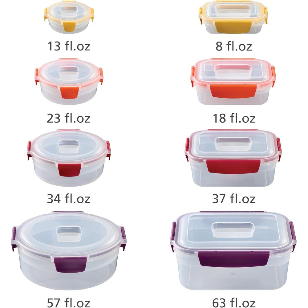 16-piece Plastic BPA Free Food – Set Food Storage recenzja i cena