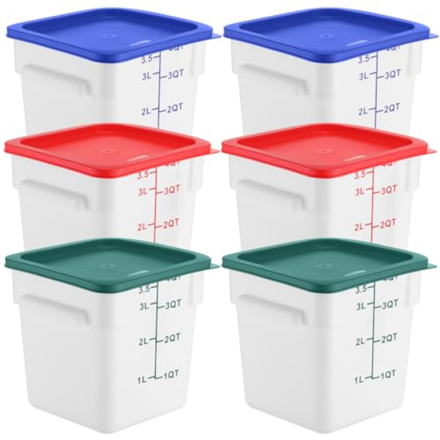 6 Pieces 4 Quart Commercial Fo – Food Storage Quart Containers recenzja i cena