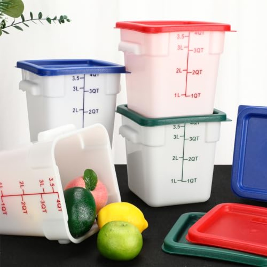 6 Pieces 4 Quart Commercial Fo – Food Storage Quart Containers recenzja i cena