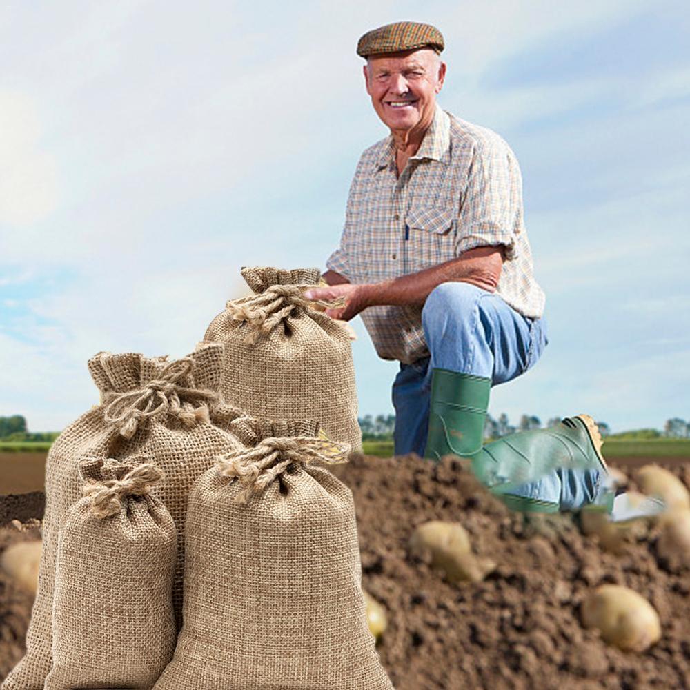 Burlap Potato Sacks Jute Potat – Food Storage In Roots recenzja i cena