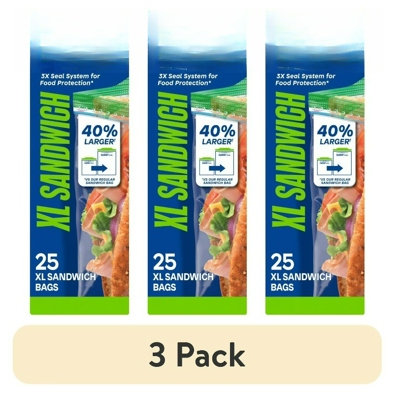 (3 pack) Brand XL Sandwich Bag – Food Storage Technology recenzja i cena
