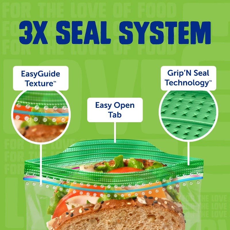 (3 pack) Brand XL Sandwich Bag – Food Storage Technology recenzja i cena