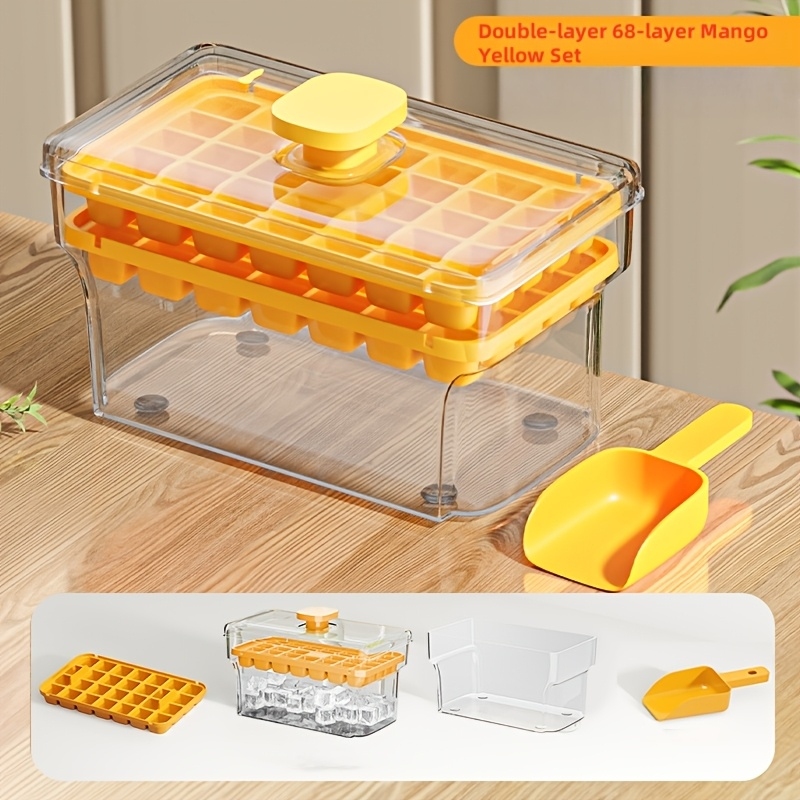 Press-key ice cube tray(Comes  – Food Storage With Scoop recenzja i cena