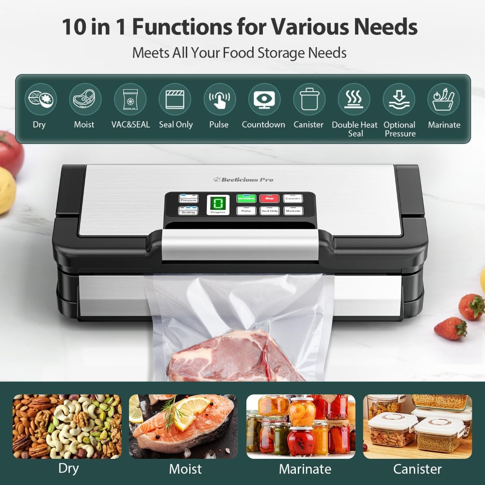 95kPa Vacuum Sealer Machine wi – Food Storage Technology recenzja i cena