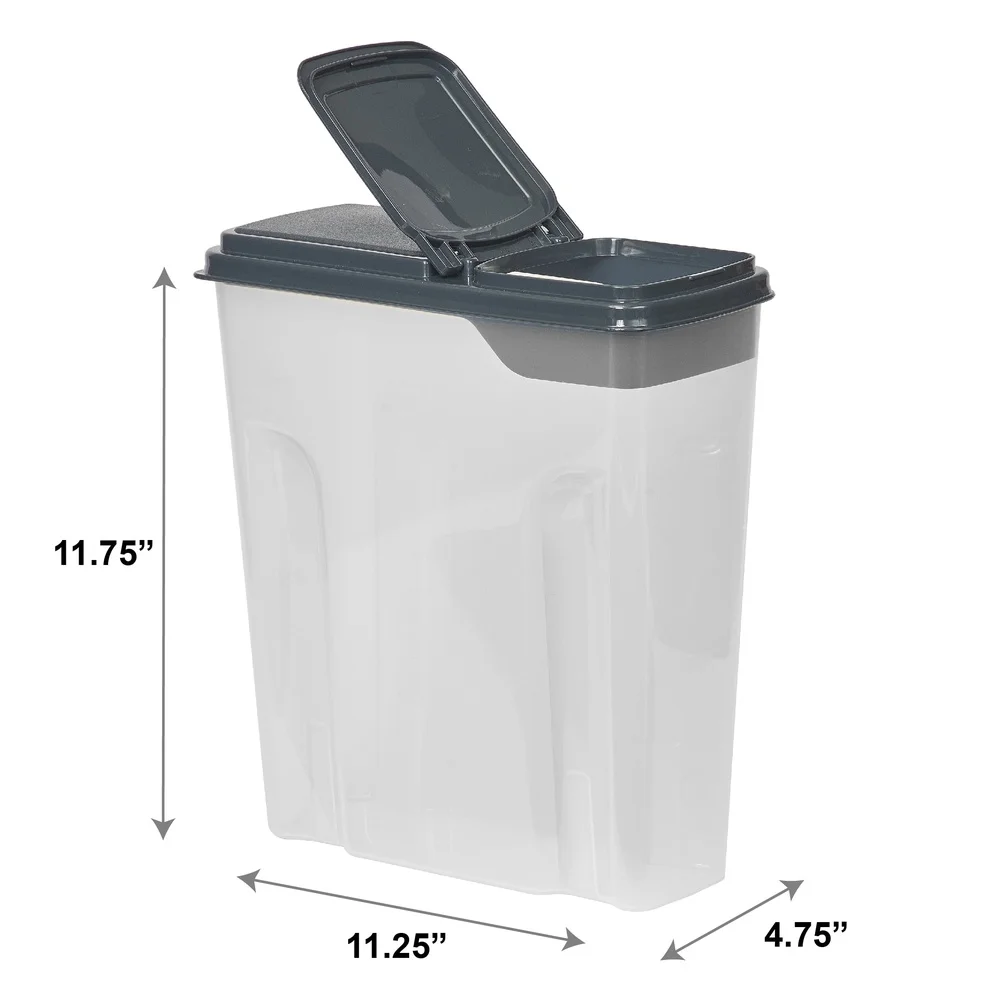 2-Pack Plastic Cereal Dispense – Food Storage Quart Containers recenzja i cena